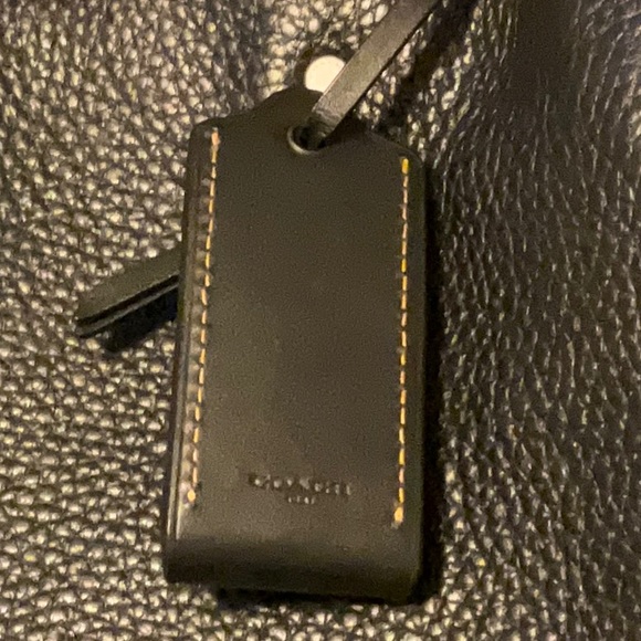 Coach Rogue EXCELLENT USED Handbag Black Pebbled Leather Tote Bag RG -20315 - Picture 10 of 16